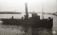 Stoomsleepboot van opa Marten Zijlstra Stoobos 1924